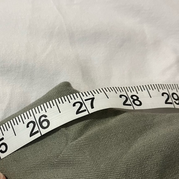 Seven7 Green/Gray Skinny Crop Jeans Pants w/White stitching - Picture 6 of 7